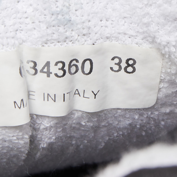 Chanel Black/White Suede and Canvas CC Low Top Sneakers Size 38 - Picture 7 of 8